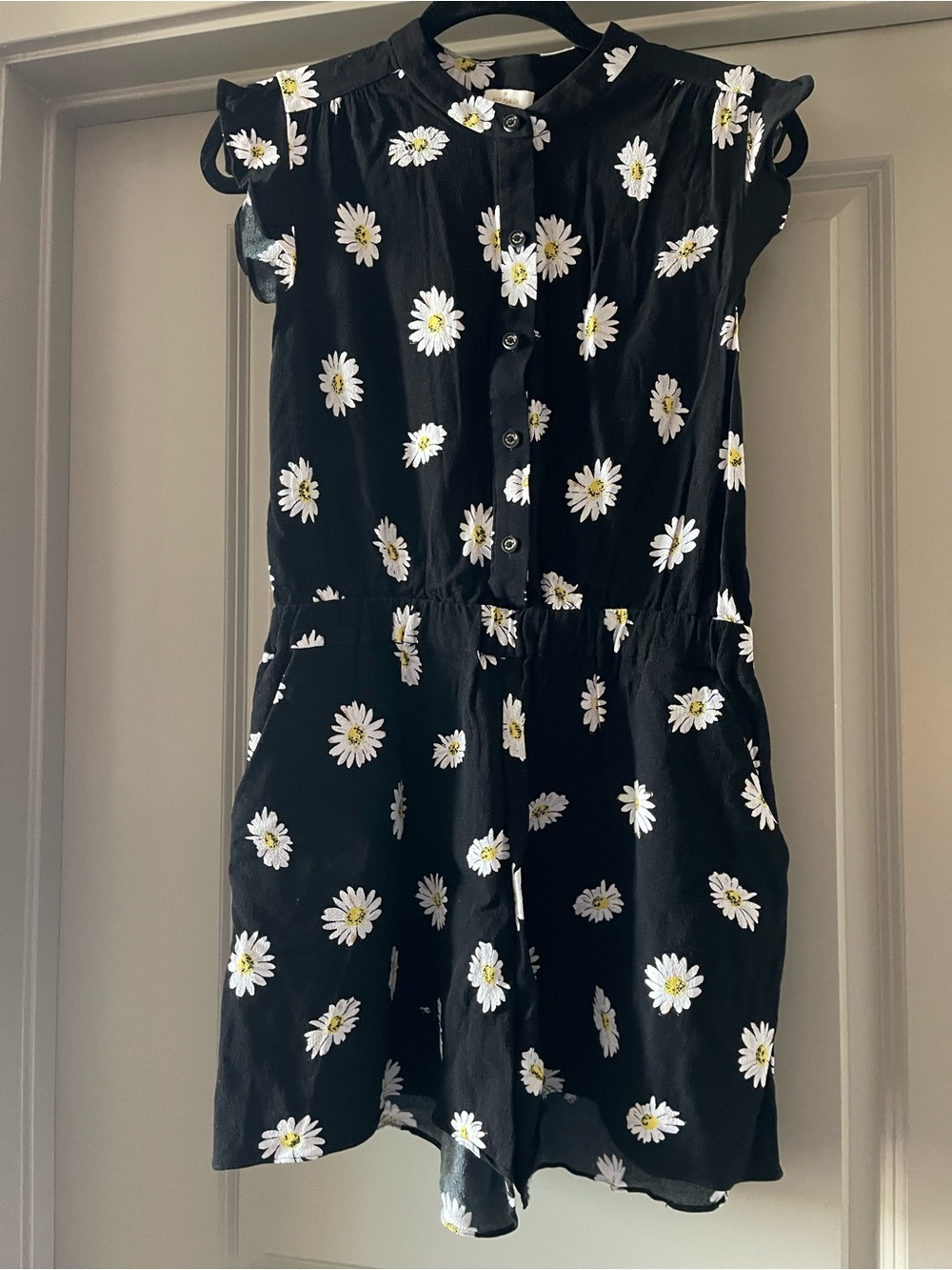 kate spade Black Daisy Print Romper - Picture 4 of 4